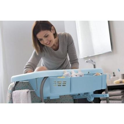 Chicco - Mesa da muda da fralda com banheira CUDDLE&BUBBLE azul