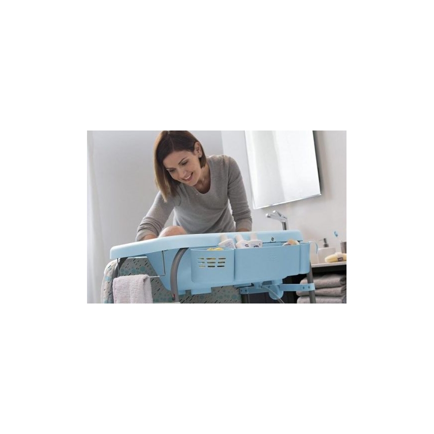 Chicco - Mesa da muda da fralda com banheira CUDDLE&BUBBLE azul
