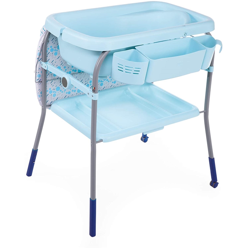Chicco - Mesa da muda da fralda com banheira CUDDLE&BUBBLE azul