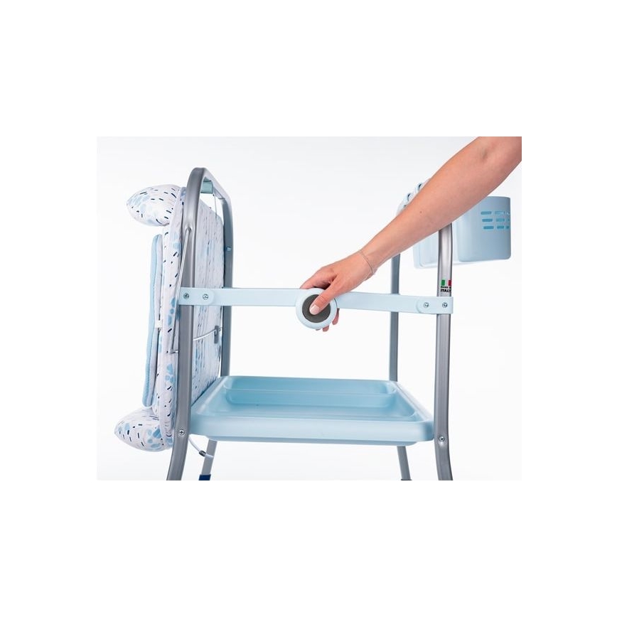 Chicco - Mesa da muda da fralda com banheira CUDDLE&BUBBLE azul