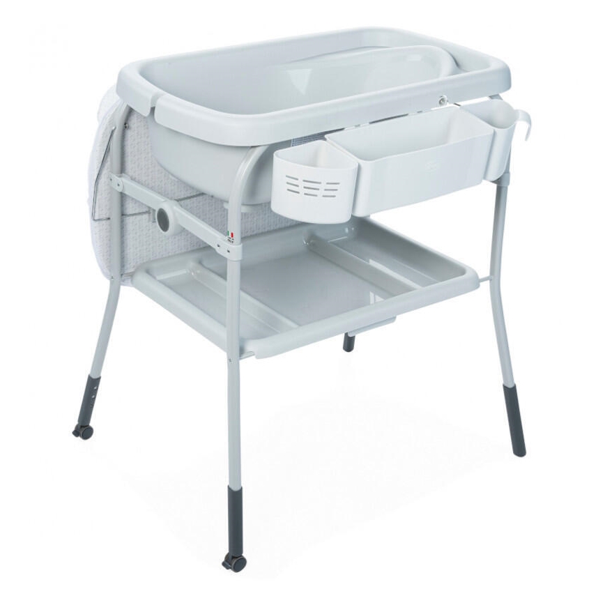 Chicco - Mesa da muda da fralda com banheira CUDDLE&BUBBLE cinzento