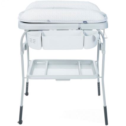 Chicco - Mesa da muda da fralda com banheira CUDDLE&BUBBLE cinzento