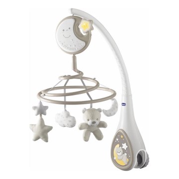 Chicco - Mobil de berço com melodia 3em1 NEXT2DREAMS 3xAA cinzento