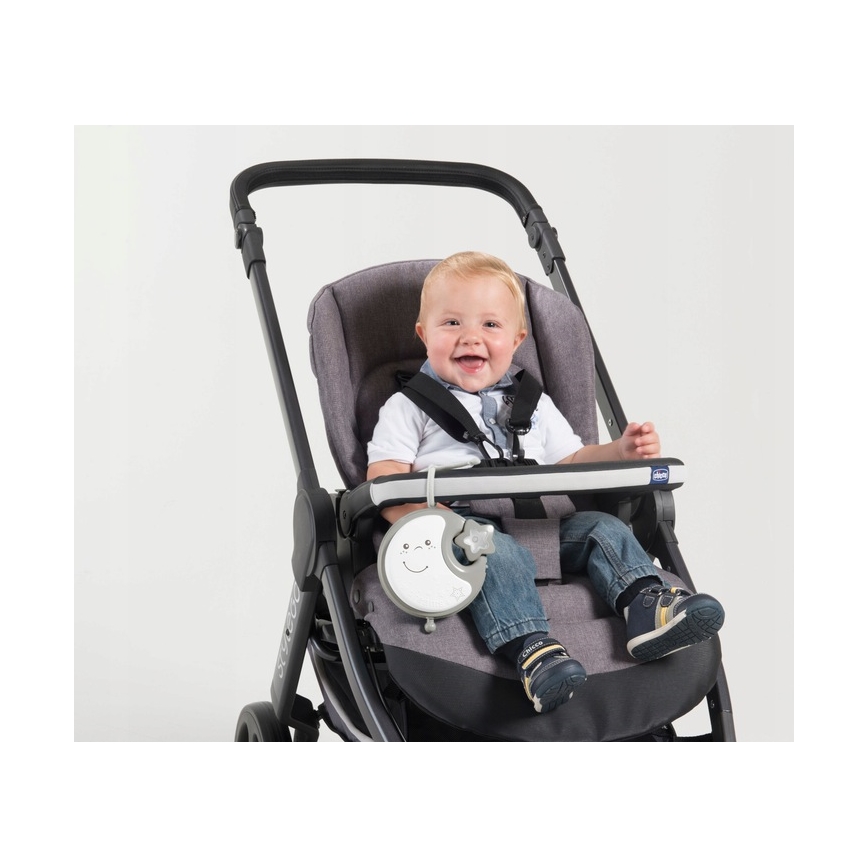 Chicco - Mobil de berço com melodia 3em1 NEXT2DREAMS 3xAA cinzento