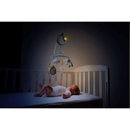 Chicco - Móbile para berço com melodia 3em1 NEXT2DREAMS 3xAA azul