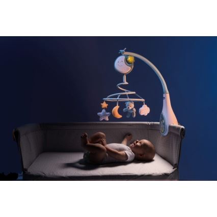 Chicco - Móbile para berço com melodia 3em1 NEXT2DREAMS 3xAA azul