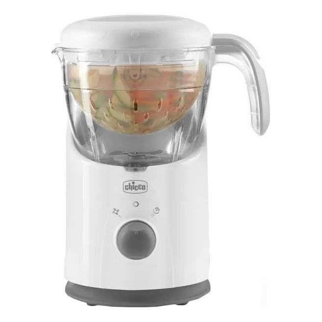 Chicco - Panela a vapor e liquidificador 4em1 EASY MEAL