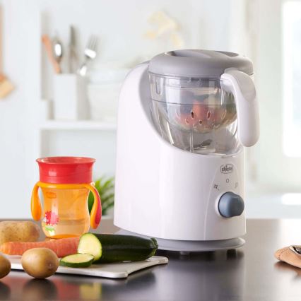 Chicco - Panela a vapor e liquidificador 4em1 EASY MEAL