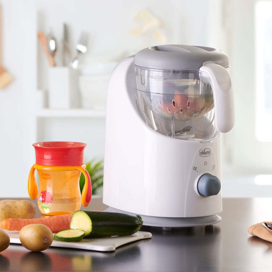Chicco - Panela a vapor e liquidificador 4em1 EASY MEAL