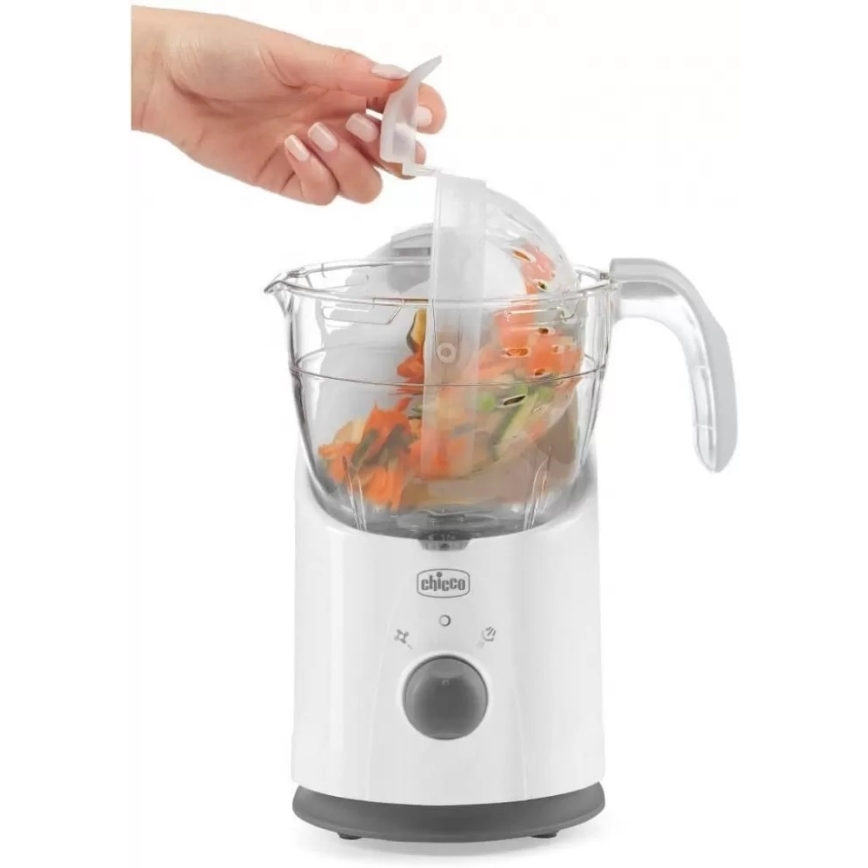 Chicco - Panela a vapor e liquidificador 4em1 EASY MEAL