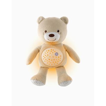 Chicco - Projetor com melodia BABY BEAR 3xAAA bege