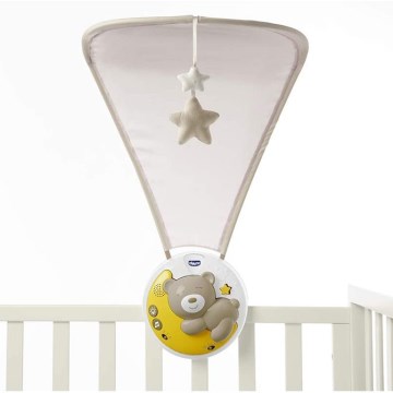 Chicco - Projetor de berço com melodia 3em1 NEXT2MOON cinzento