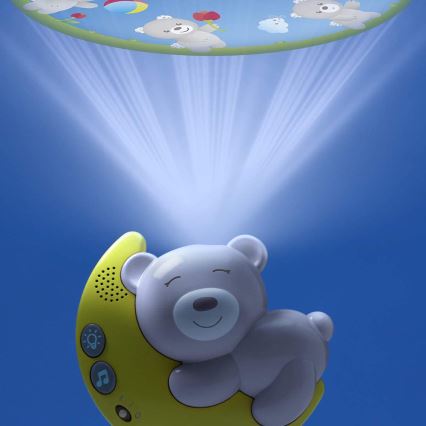 Chicco - Projetor de berço com melodia 3em1 NEXT2MOON cinzento
