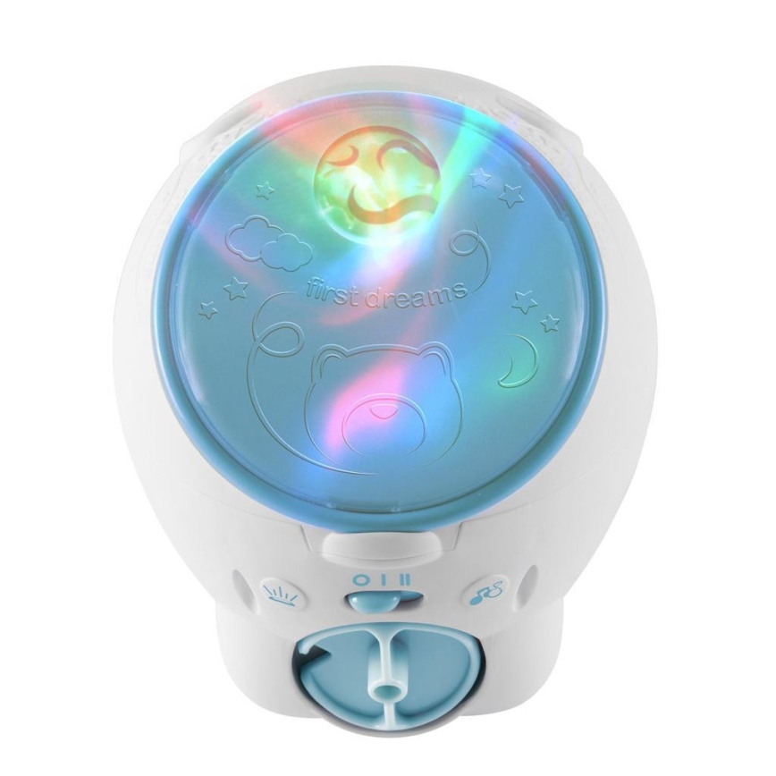 Chicco - Projetor de criança 2em1 POLAR BEAR 3xAA azul