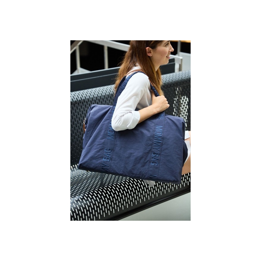 Childhome - Mala de muda da roupa MOMMY BAG azul