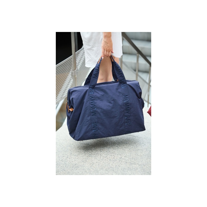 Childhome - Mala de muda da roupa MOMMY BAG azul