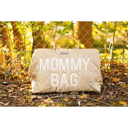 Childhome - Mala de muda da roupa MOMMY BAG PUFFERED bege