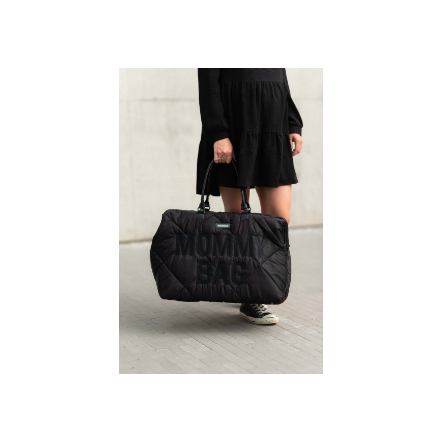 Childhome - Mala de muda da roupa MOMMY BAG PUFFERED preto