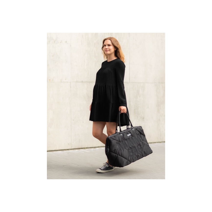 Childhome - Mala de muda da roupa MOMMY BAG PUFFERED preto