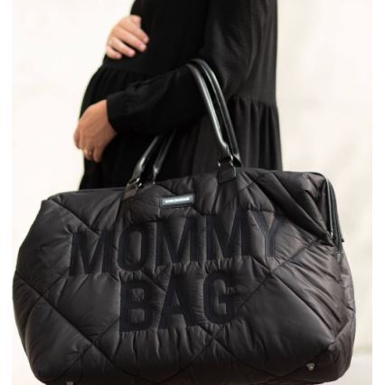 Childhome - Mala de muda da roupa MOMMY BAG PUFFERED preto