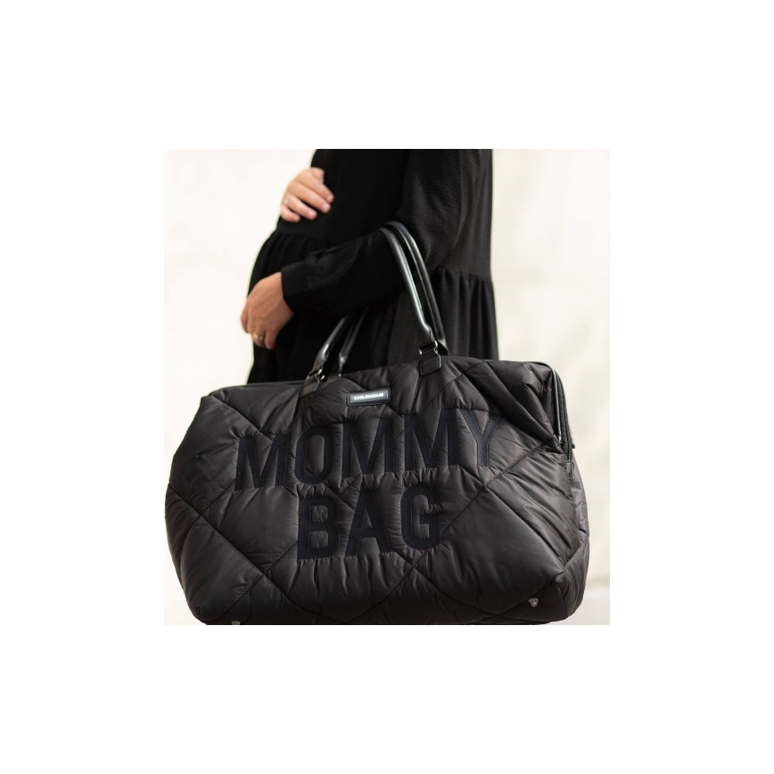 Childhome - Mala de muda da roupa MOMMY BAG PUFFERED preto