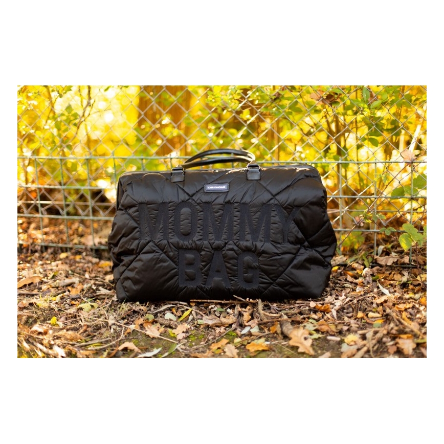 Childhome - Mala de muda da roupa MOMMY BAG PUFFERED preto