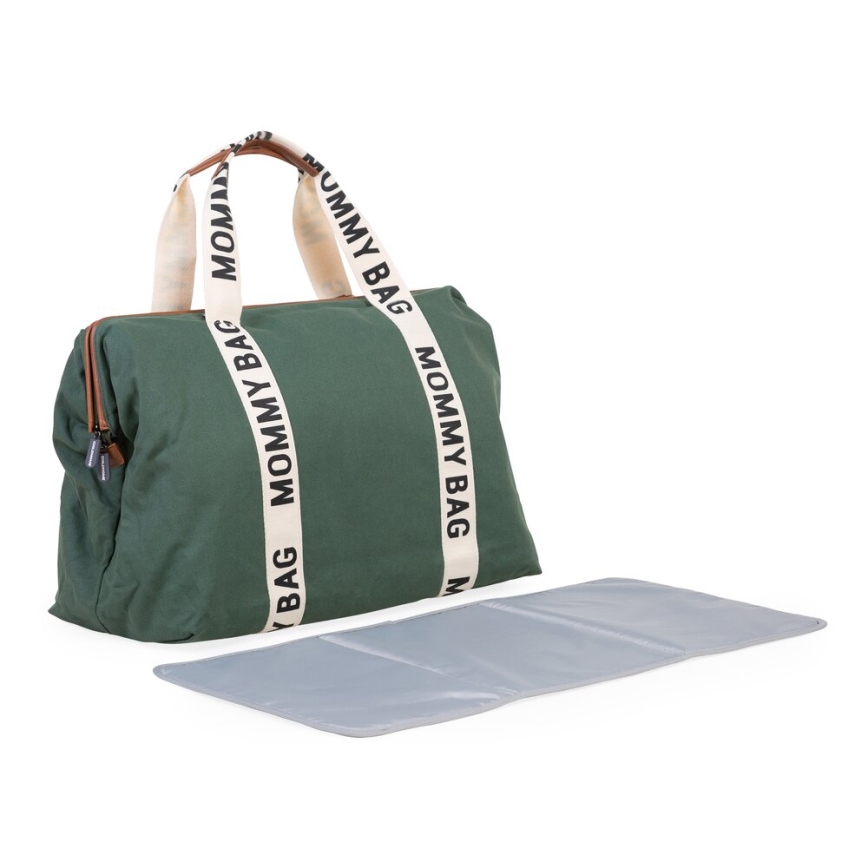 Childhome - Mala de muda da roupa MOMMY BAG verde