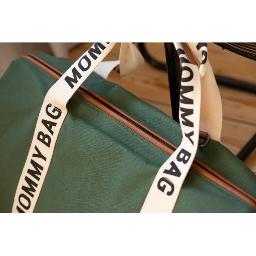 Childhome - Mala de muda da roupa MOMMY BAG verde