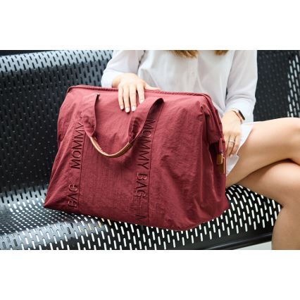 Childhome - Mala de muda da roupa MOMMY BAG vermelho