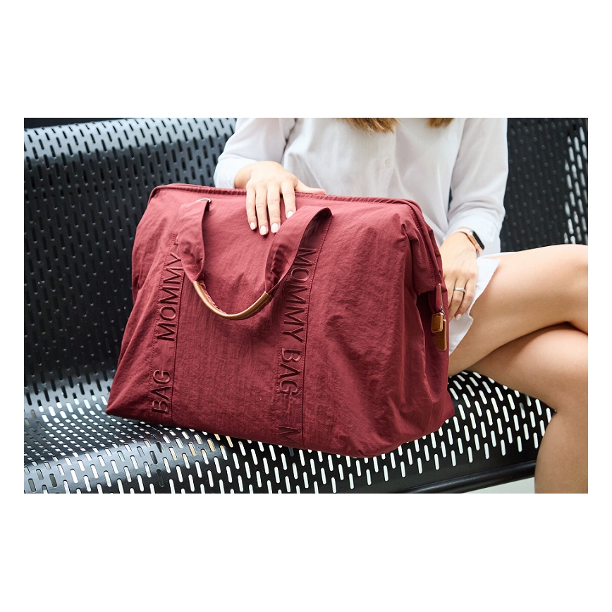 Childhome - Mala de muda da roupa MOMMY BAG vermelho