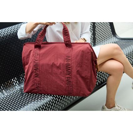 Childhome - Mala de muda da roupa MOMMY BAG vermelho