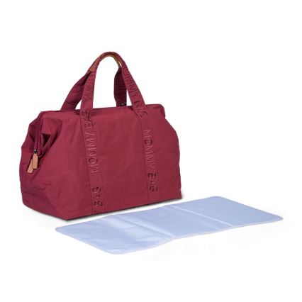 Childhome - Mala de muda da roupa MOMMY BAG vermelho