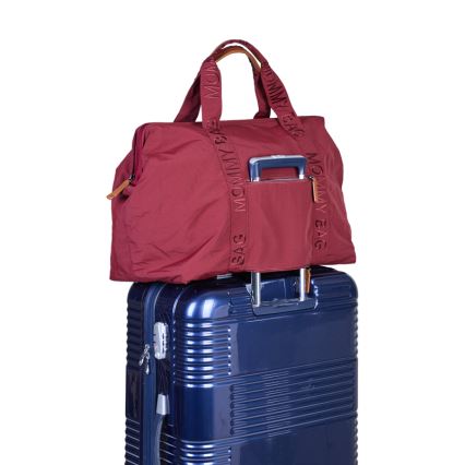 Childhome - Mala de muda da roupa MOMMY BAG vermelho