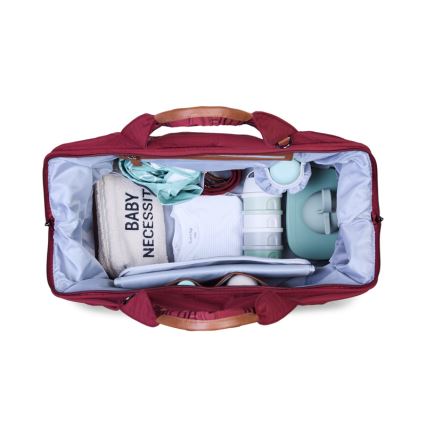 Childhome - Mala de muda da roupa MOMMY BAG vermelho