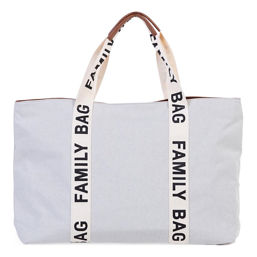 Childhome - Mala de viagem FAMILY BAG CANVAS branco