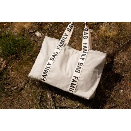 Childhome - Mala de viagem FAMILY BAG CANVAS branco