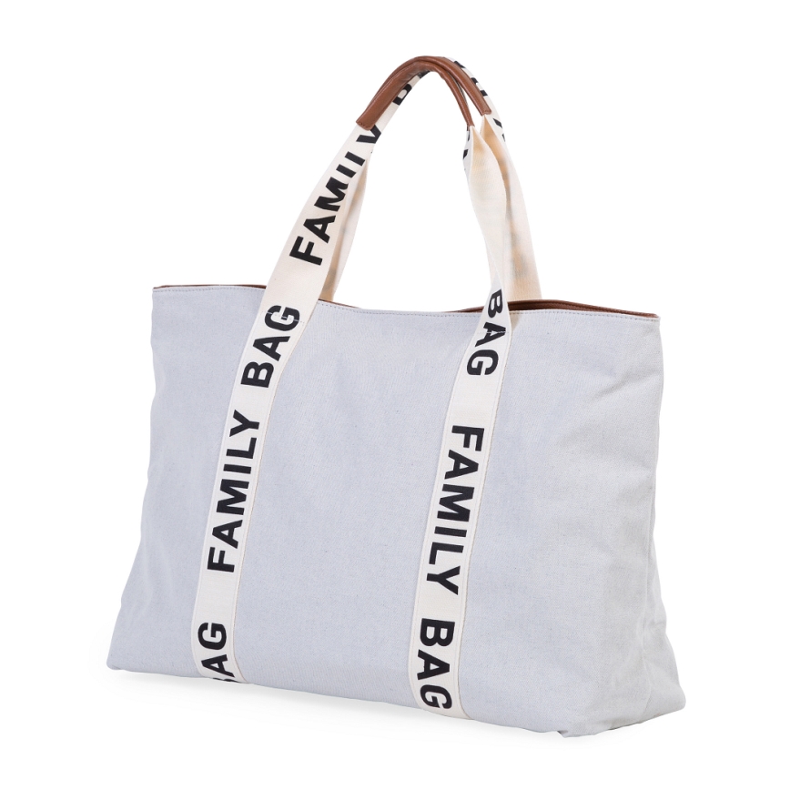Childhome - Mala de viagem FAMILY BAG CANVAS branco