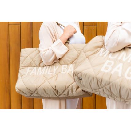 Childhome - Mala de viagem FAMILY BAG PUFFERED creme