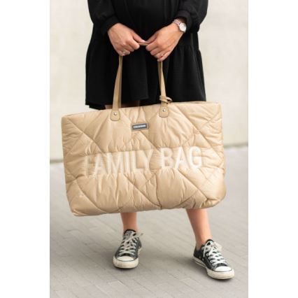 Childhome - Mala de viagem FAMILY BAG PUFFERED creme