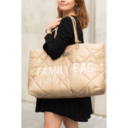 Childhome - Mala de viagem FAMILY BAG PUFFERED creme