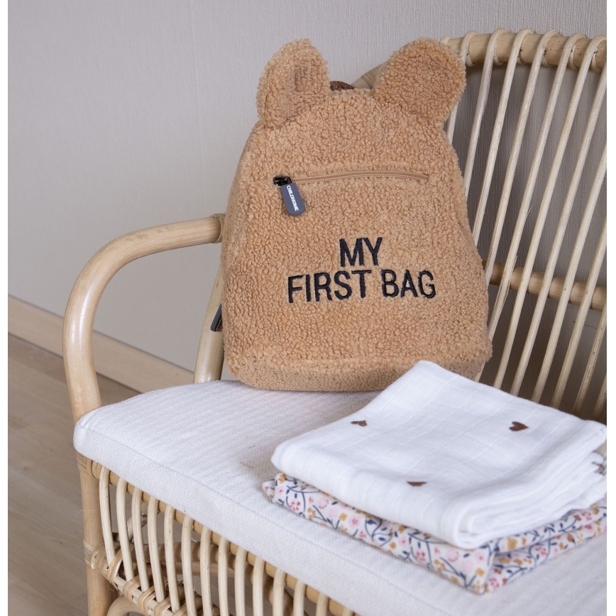 Childhome - Mochila de criança MY FIRST BAG castanho