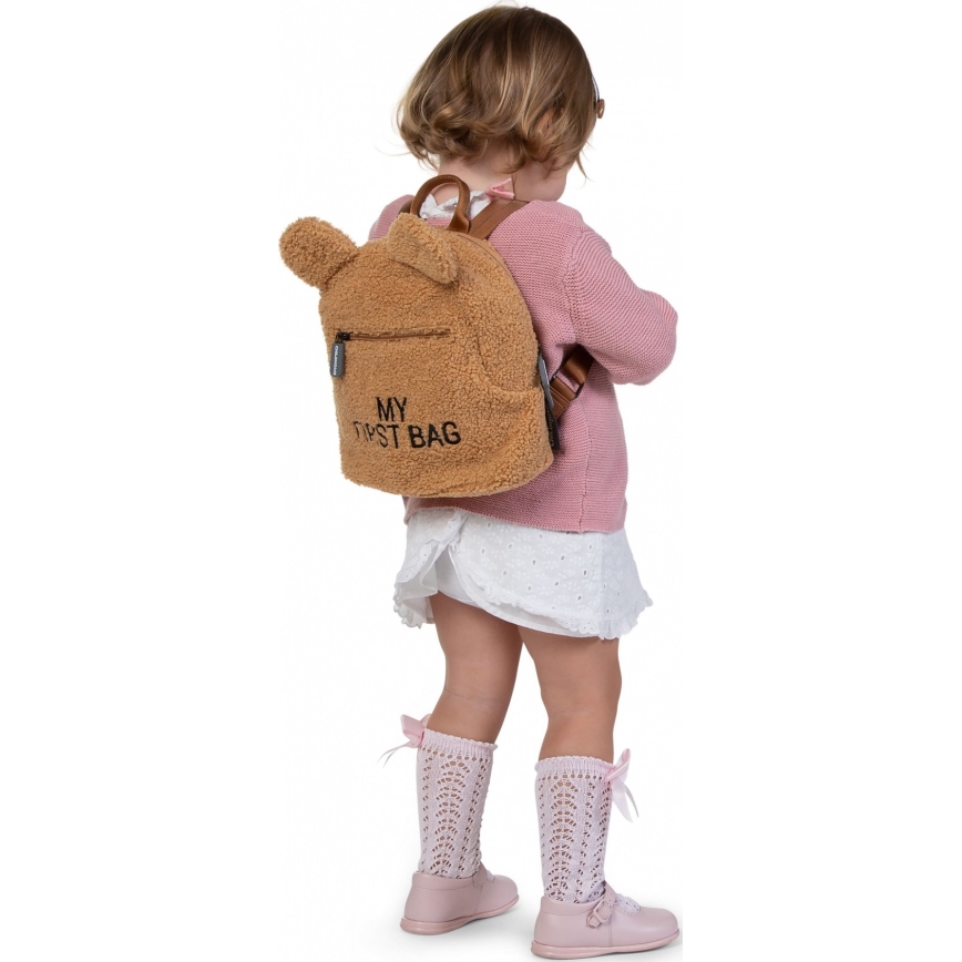 Childhome - Mochila de criança MY FIRST BAG castanho