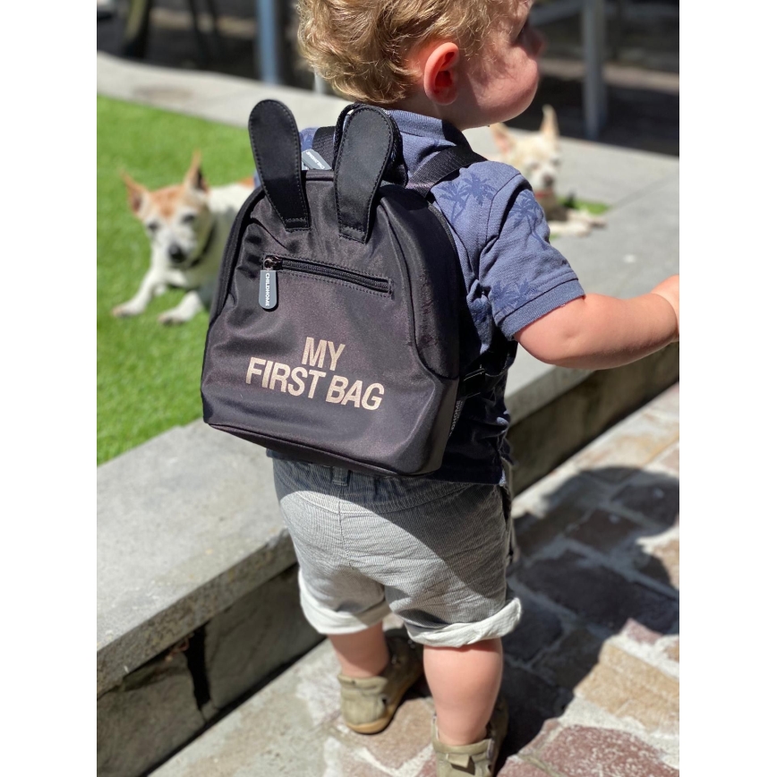 Childhome - Mochila infantil MY FIRST BAG preta