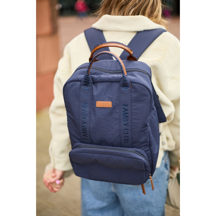 Childhome - Mochila para muda de roupa FAMILY CLUB azul