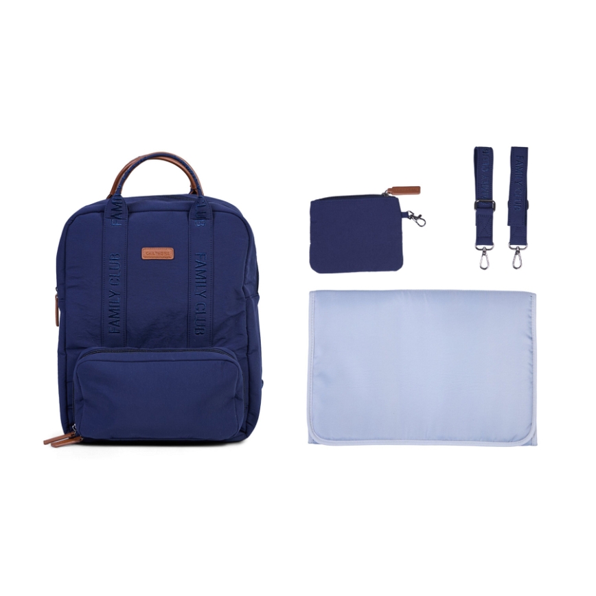 Childhome - Mochila para muda de roupa FAMILY CLUB azul