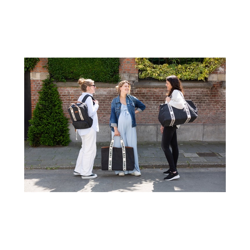 Childhome - Mochila para muda de roupa FAMILY CLUB preto
