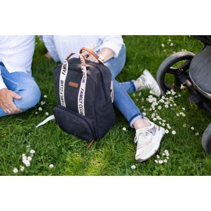Childhome - Mochila para muda de roupa FAMILY CLUB preto