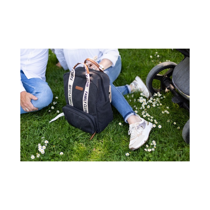 Childhome - Mochila para muda de roupa FAMILY CLUB preto