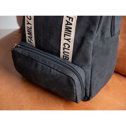 Childhome - Mochila para muda de roupa FAMILY CLUB preto