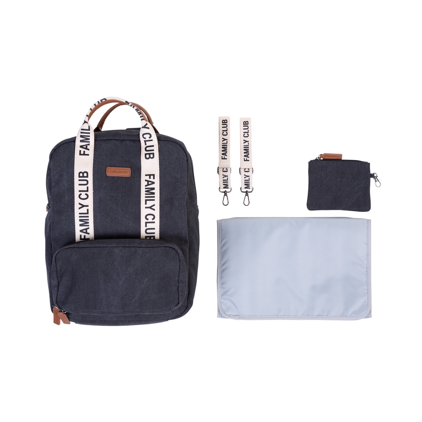 Childhome - Mochila para muda de roupa FAMILY CLUB preto